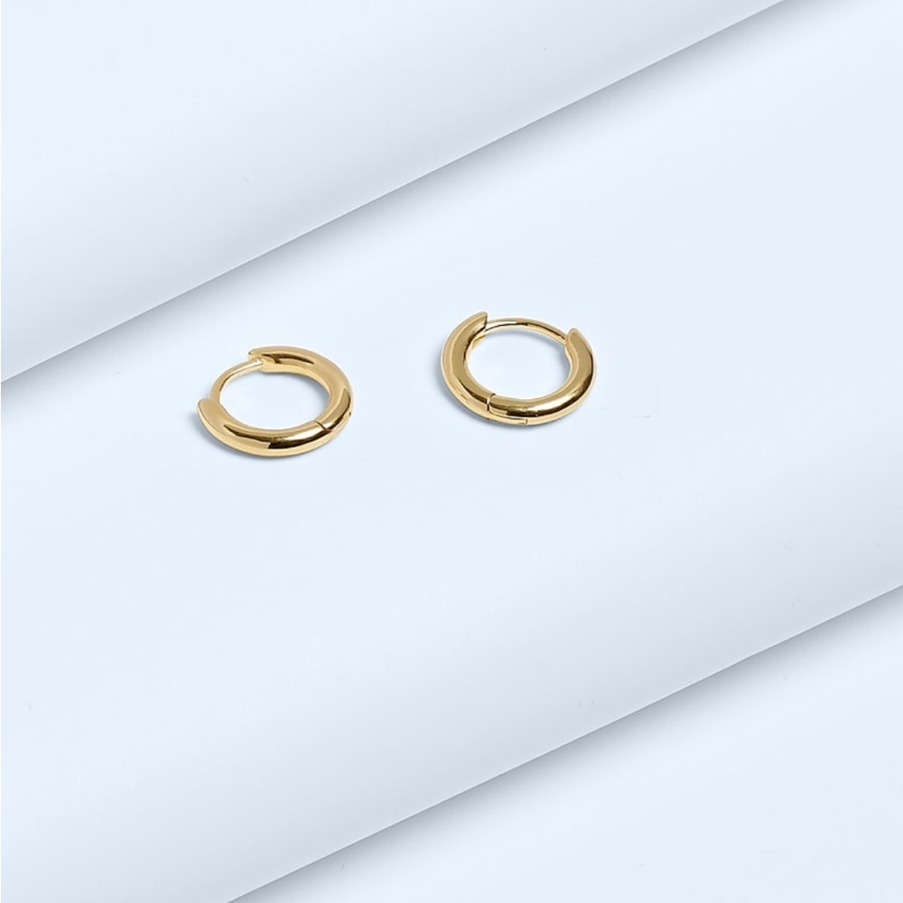 Never worn Madewell Demi-Fine huggie hoops!